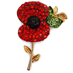 Mary Poppy Brooch