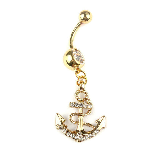 Anchors Away Dangle Belly Button Ring