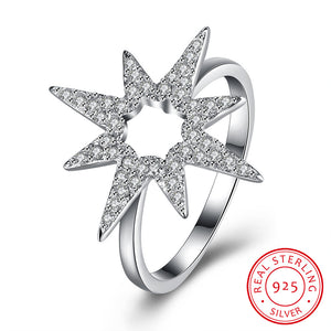 Sunburst 925 Sterling Silver Ring