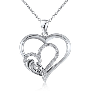 Hearts Abound 925 Sterling Silver Necklace