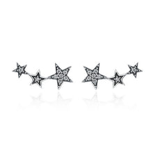 Shoot for the Stars 925 Sterling Silver Dazzling Stud Earrings