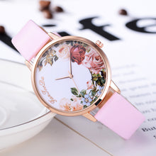 Just Roses Leather Band Analog Quartz Wrist Watch