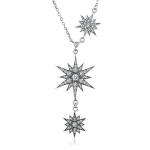 Starring Role 925 Silver Necklace Retro Style