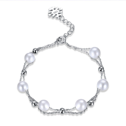 Pearls N' Posh 925 Sterling Silver Bracelet