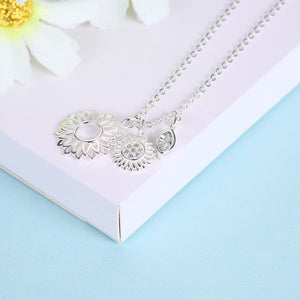 I Dream of Sunflowers 925 Sterling Silver Necklace