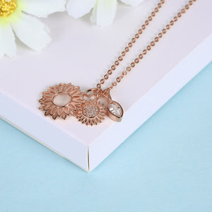 I Dream of Sunflowers 925 Sterling Silver Necklace