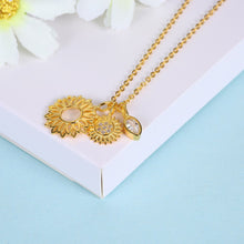 I Dream of Sunflowers 925 Sterling Silver Necklace