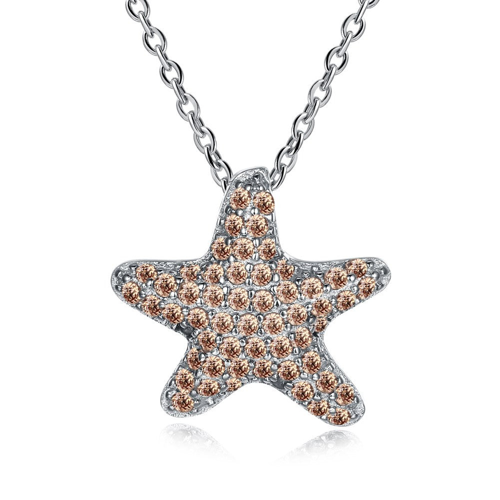 Starfish Song 925 Sterling Silver Necklace