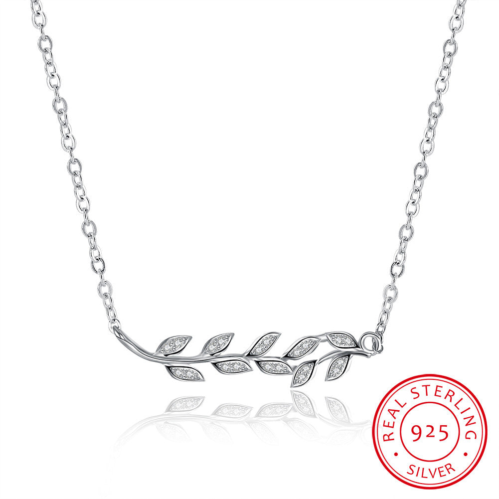 Olive You 925 Silver Necklace