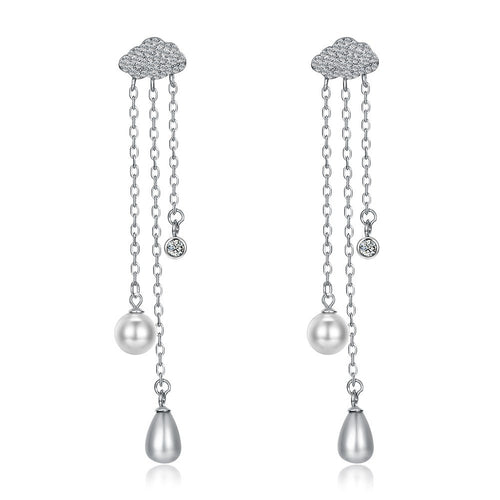 Cloudy Skies 925 Silver Earrings