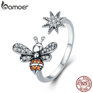 Bee A Star! 925 Sterling Silver Ring