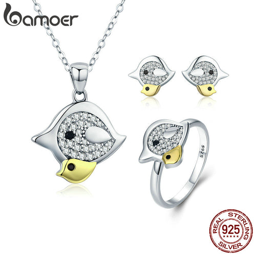 Momma's Lil' Chick 925 Sterling Silver Jewelry Gift Set