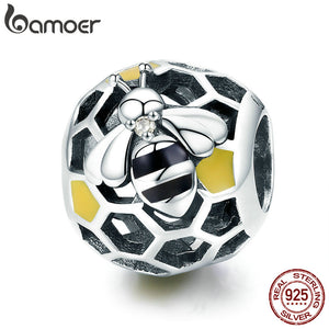 Bee Yourself 925 Sterling Silver Charm Bead