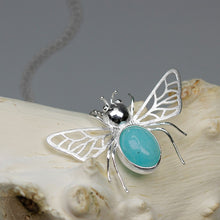 Honeybee Dream! Amazonite and 925 Sterling Silver Pedant